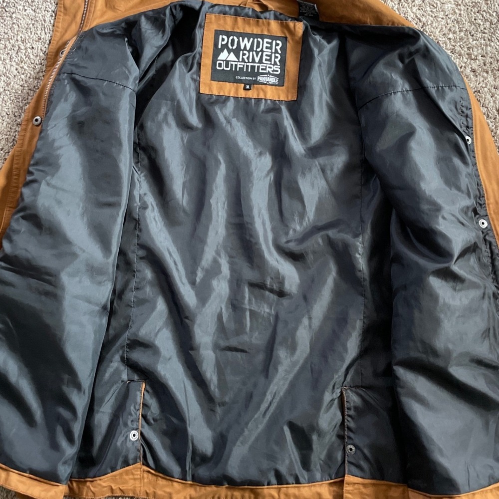 Powder River Outfitters‎ Panhandle Collection Mens XL Brown Field Utility Jacket - Picture 7 of 7